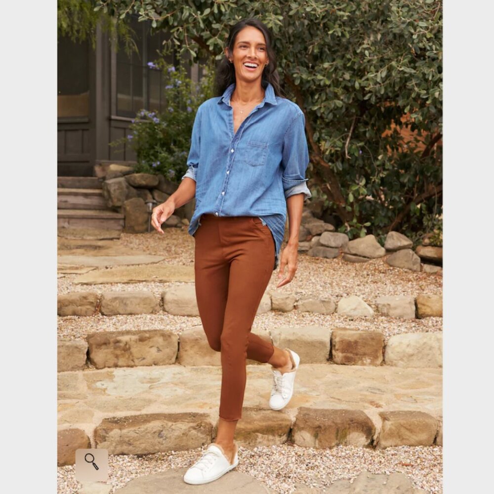 Frank & Eileen MURPHY Billion Dollar Pant SUPER STRETCH Size: L Cinnamon